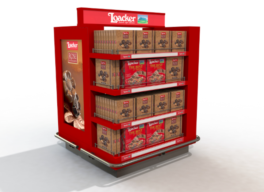 Display Masters per Loacker negli aeroporti